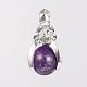 Natural & Synthetic Gemstone Pendants G-D643-M-RS-3