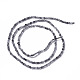 Chapelets de perles en quartz rutile noir naturel G-F596-25A-3mm-2