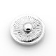 Flat Round Zinc Alloy Enamel Jewelry Snap Buttons SNAP-N010-33B-NR-2