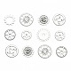 20 pièces pendentifs en alliage de style tibétain TIBEP-FS0001-03AS-6
