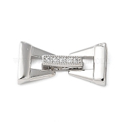 Латунные микро проложить кубического циркония раз за застежками KK-P290-21P