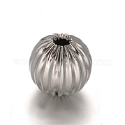 Круглые рифленые бусины из нержавеющей стали 304 STAS-I050-01-12mm
