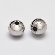 Стойка покрытие латунные круглые распорные бусины KK-I601-6mm-P-RS