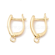 Латунные серьги-кольца с застежкой сзади KK-P217-23G