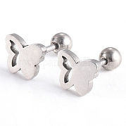 Серьги-штанги для хрящей из нержавеющей стали 201 EJEW-R147-11