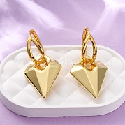 Серьги-кольца из латуни в форме сердца EJEW-D322-12G-02