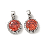 Подвески из латуни с микропаве из циркония KK-R210-19P
