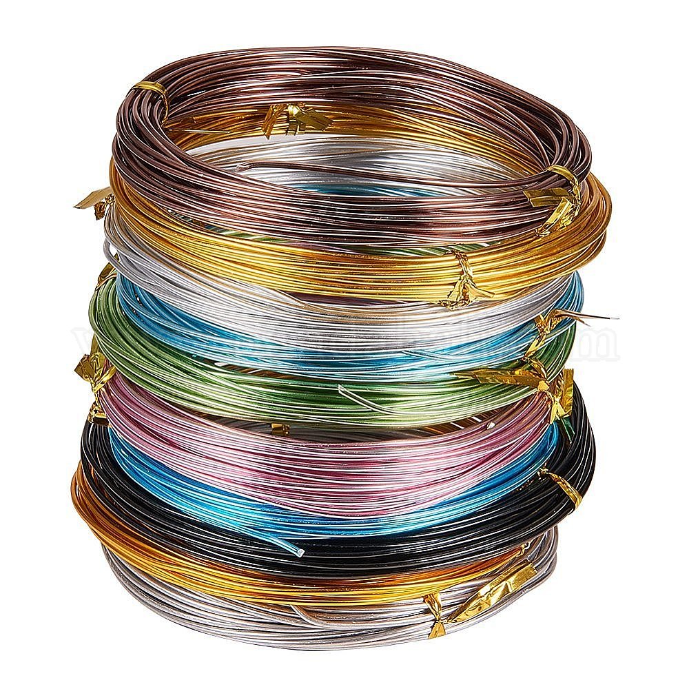 Shop JEWELEADER 10 Colors 190 Feet Aluminum Wire 15 18 20 Gauge
