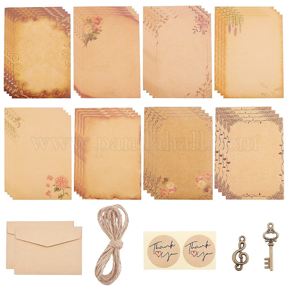 Wholesale Vintage Retro Writing Letter Stationery & Blank Mini Paper Envelopes Kits