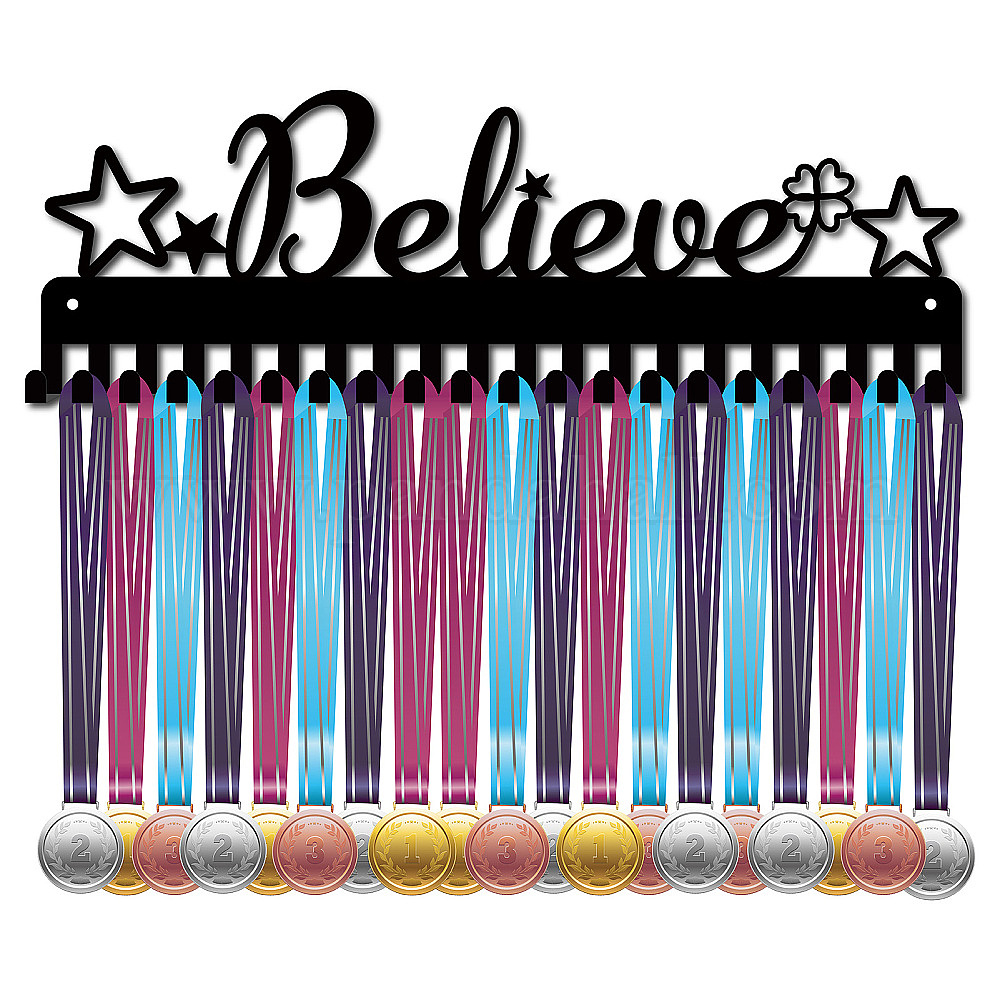 wholesale-creatcabin-believe-medal-holder-start-four-leaf-clover-awards