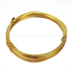 Fil d'artisanat rond en aluminium, pour la fabrication de bijoux en perles, or, 20 jauge, 0.8mm, 10 m/rouleau (32.8 pieds/rouleau)