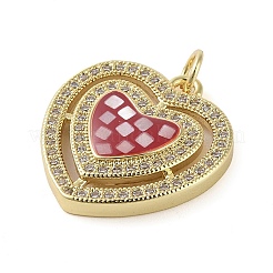 Messing micro pave klare zirkonia anhänger&nbsp;KK-Q813-02G