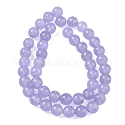 Teñidos naturales blancas abalorios de jade hebras&nbsp;GG-CBA9281-B01-8mm