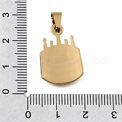 Geburtstagsanhänger aus Edelstahl 304&nbsp;STAS-G400-12G