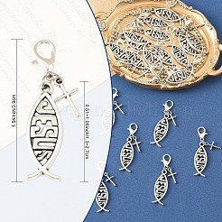 Décorations de pendentif en alliage 30pcs&nbsp;HJEW-YW00475