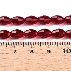 Fili di perline do vetro trasparente&nbsp;EGLA-A037-T6x8mm-D10