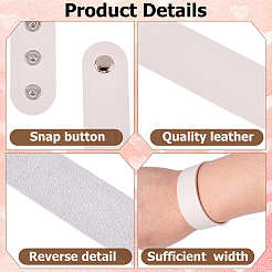 12 bracelet en PVC et cordon en fer&nbsp;AJEW-CL0002-49A