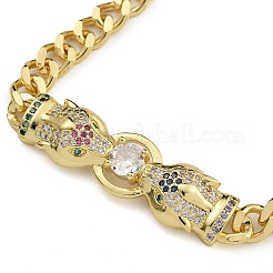 Il micro ottone pavimenta i braccialetti cubici di zirconio&nbsp;BJEW-K261-20G