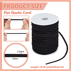 50m flache elastische Kordel&nbsp;OCOR-BC0009-54B