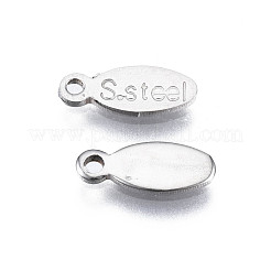 Anlaufgeschützte Charms aus Edelstahl 201&nbsp;STAS-N095-029