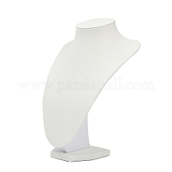 Espositore per collana a forma di busto in mdf rivestito in pelle pu&nbsp;ODIS-S015-02A