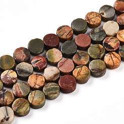 Natürliche Picasso Jaspis/polychrome Jaspis Perlen Stränge&nbsp;G-N346-06A-04