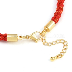 Bracelets en cordon de nylon tressé de 4 mm&nbsp;FIND-A057-01G-22