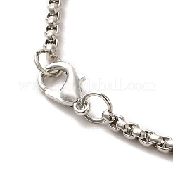 201 collane con ciondolo in acciaio inossidabile&nbsp;NJEW-A017-04EB
