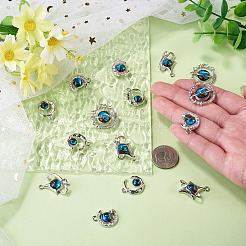 16 stücke 4 stile legierung strass anhänger&nbsp;FIND-TA0011-19