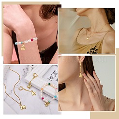 10pcs pendentifs en laiton de placage en rack&nbsp;KK-SZ0002-55G-V
