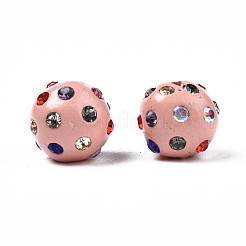 Polymer Ton Strass Perlen&nbsp;RB-T017-31E-A