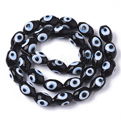 Fatti a mano in vetro murano male occhio fili di perline&nbsp;X-LAMP-R143-03A
