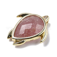 Natürliche Erdbeer-Quarz-Anhänger&nbsp;G-U019-02G-06