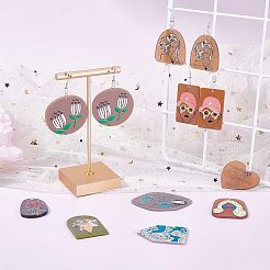 Kit fai da te per realizzare orecchini pendenti stampati in 3D&nbsp;DIY-NB0005-74