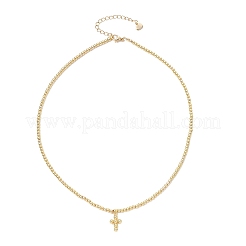 Schmucksets mit runden Perlen aus Messing&nbsp;SJEW-JS01348