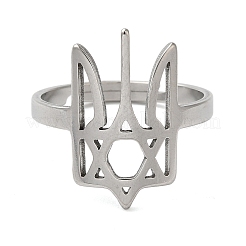 Bagues réglables unisexes en acier inoxydable 201&nbsp;RJEW-F163-03P