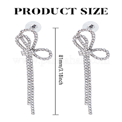 1 Paar Ohrstecker mit Kristall-Strass und klarem Zirkonia&nbsp;EJEW-LP0002-94