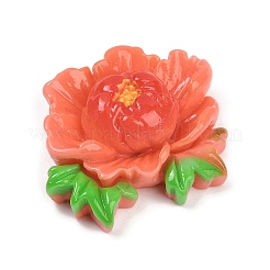Undurchsichtige Blumen-Cabochons aus Harz&nbsp;RESI-R463-02D