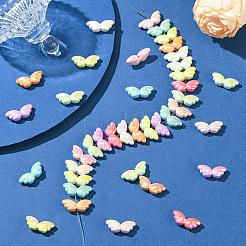 100 Stück undurchsichtige UV-beschichtete Acrylperlen&nbsp;PACR-PA0001-01