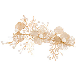 Lega con accessori ornamentali in perle di plastica&nbsp;FIND-WH20030-11B-G