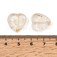 Peinture à cuisson et perles de verre entrelacées de métal doré&nbsp;GL-CBA1477-21B