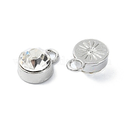 Strass-Charms aus Legierung mit Zahnstangenbeschichtung&nbsp;FIND-M014-16F-P