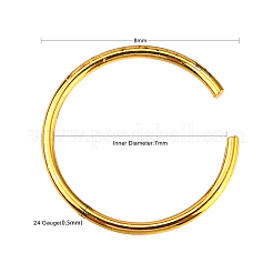 Aros para la nariz de acero inoxidable quirúrgico 316L&nbsp;AJEW-P063-01