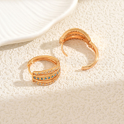 Messingring-Band-Ohrringe&nbsp;CL2799