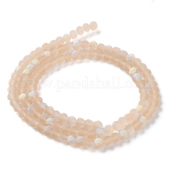 Chapelets de perles en verre transparente  &nbsp;X1-EGLA-A034-T4mm-MB20