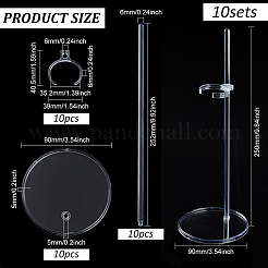 Espositore per bambole in acrilico trasparente&nbsp;ODIS-WH0061-27