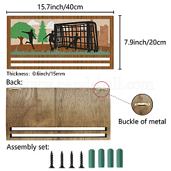 Porta medallas de madera&nbsp;AJEW-WH20030-007