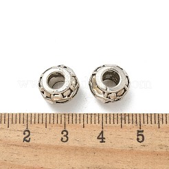 Tibetische Stil Legierung Großlochperlen&nbsp;TIBE-P003-22AS