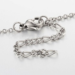 Anlaufgeschützte Fußkettchen aus Edelstahl mit Kreuz&nbsp;AJEW-AN00104-01