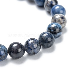 Bracelets de perles extensibles en dumortiérite naturelle&nbsp;G-A185-01G